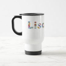 Ihr Name in künstlerischen Blumenschreiben / Lisa