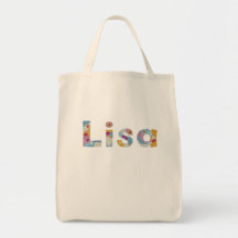Ihr Name in künstlerischen Blumenschreiben / Lisa