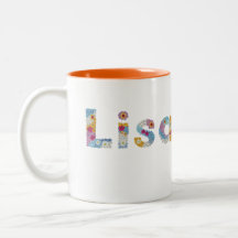 Ihr Name in künstlerischen Blumenschreiben / Lisa