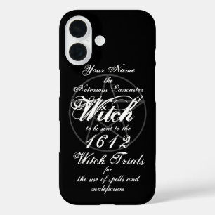 Ihr Name in notorischen Hexenprozessen schwarz iPhone 16 Hülle