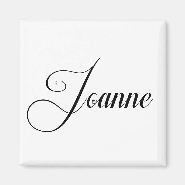 Ihr Name ist Joanne Calligraphie Magnet (Vorne)