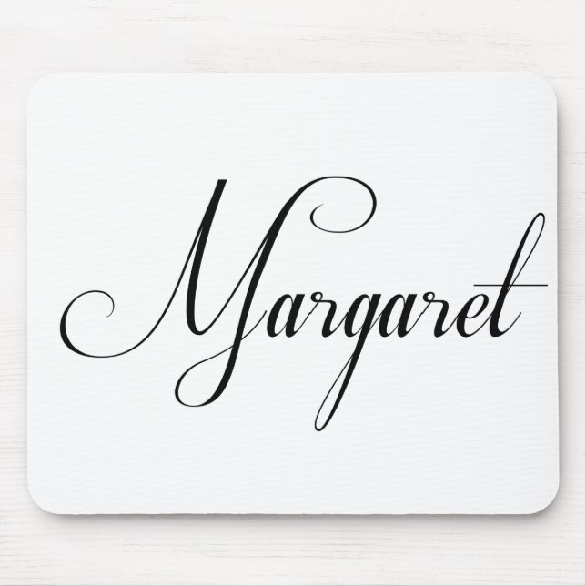 Ihr Name ist Margaret Calligraphie Mousepad (Vorne)