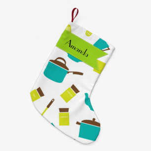 Ihr Name - Küchen-Geräte, Kochgeschirr, Kleiner Weihnachtsstrumpf