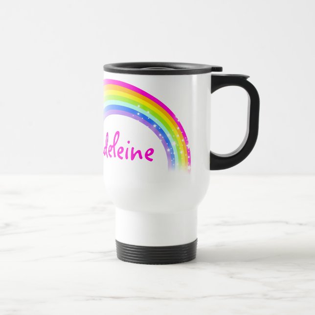 Ihr Name Madeleine Regenbogenreise / Kinderclub Ta Reisebecher (Rechts)