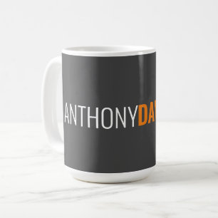 Ihr Name Minimalistisch Elegant Beruflich Gray Kaffeetasse