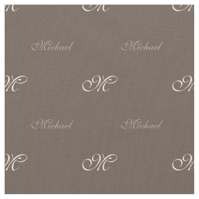 Ihr Name mit Monogram Fabric Stoff (Nahaufnahme)
