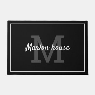 Ihr Name mit Monogramm Fußmatte