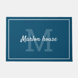 Ihr Name mit Monogramm Fußmatte