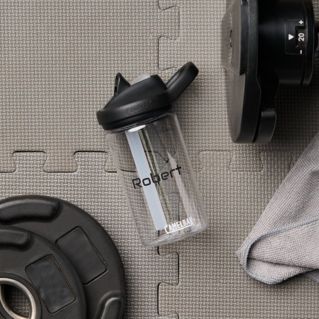Ihr Name Moderne Maskulinflasche Trinkflasche (Fitnessstudio)