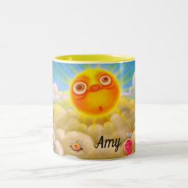 Ihr Name Niedlich Hello Sunshine Coffee Cup Zweifarbige Tasse