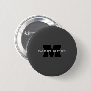 Ihr Name oder Ihr Firmenname Modern Masculine Gr Button