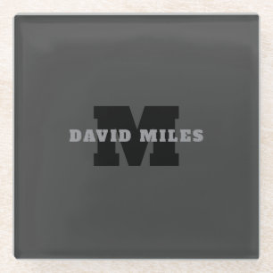 Ihr Name oder Ihr Firmenname Modern Masculine Gr Glasuntersetzer