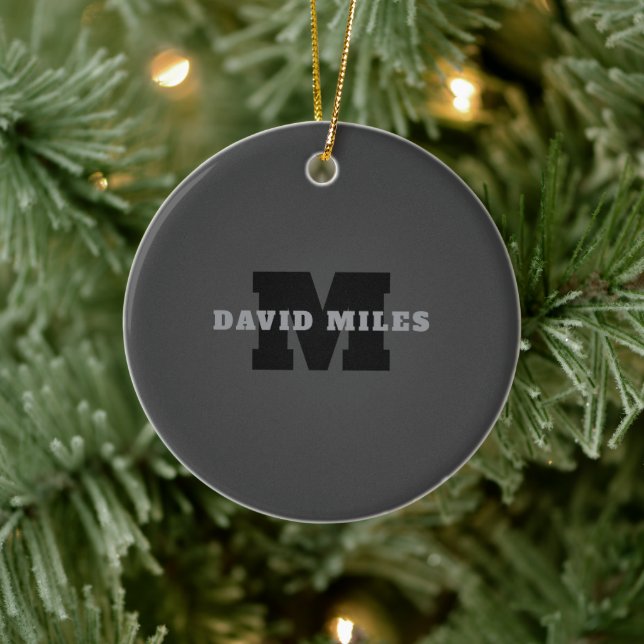 Ihr Name oder Ihr Firmenname | Modern Masculine Gr Keramik Ornament (Baum)