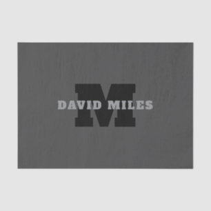 Ihr Name oder Ihr Firmenname   Modern Masculine Gr Seidenpapier