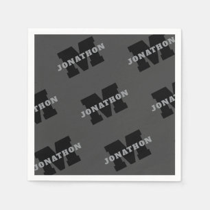 Ihr Name oder Ihr Firmenname Modern Masculine Gr Serviette