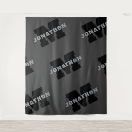 Ihr Name oder Ihr Firmenname | Modern Masculine Gr Wandteppich