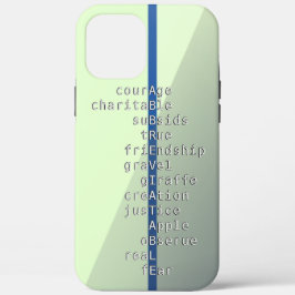 Ihr Name oder Ihre Nachricht mit Crosswords? grün Case-Mate iPhone Hülle