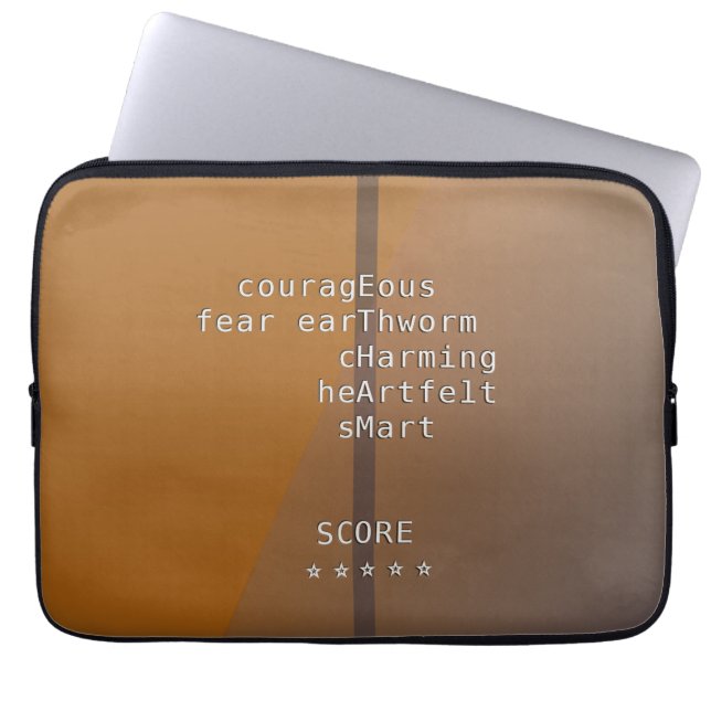 Ihr Name oder Ihre Nachricht mit Crosswords? über  Laptopschutzhülle (Vorderseite)