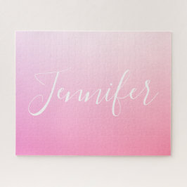 Ihr Name oder Wort | Pink Ombre Gradation