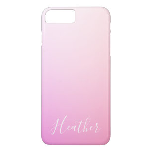 Ihr Name oder Wort   Pink Ombre Gradation Case-Mate iPhone Hülle