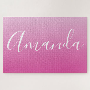 Ihr Name oder Wort Rosa Farbverlauf Ombre