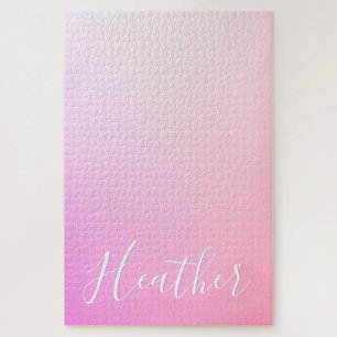Ihr Name oder Wort Rosa Ombre-Abstufung