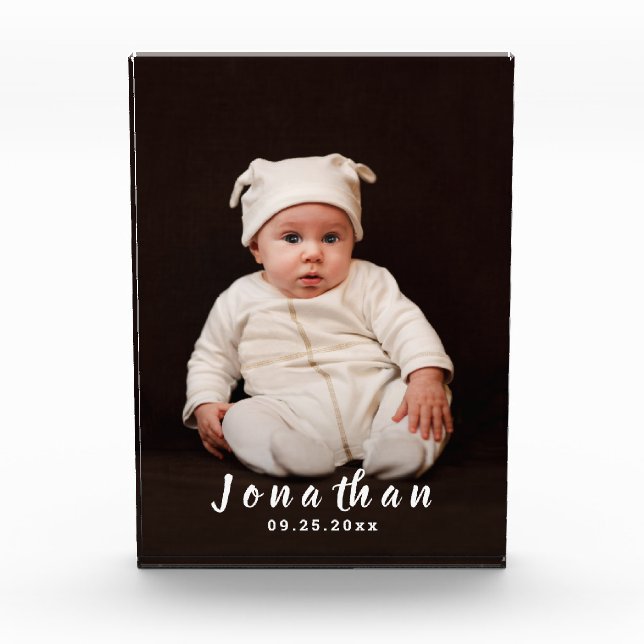 Ihr Name Personalisiert Fotoblock (Vorderseite)