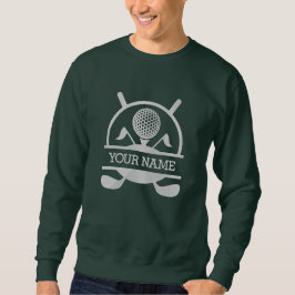 Ihr Name Personalisiert Golf bestickt Geschenk Besticktes Sweatshirt