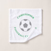 Ihr Name Plus Football Club Name Wash Tuch