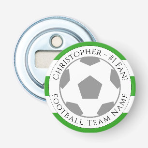 Ihr Name plus Name des Fußballteams Flaschenöffner