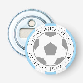 Ihr Name plus Name des Fußballteams Flaschenöffner