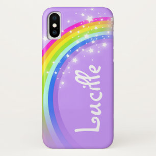 Ihr Name Regenbogenviolett Himmelshörnchengehäuse Case-Mate iPhone Hülle