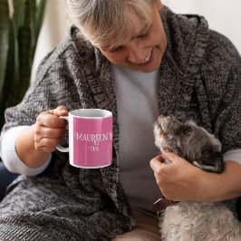 Ihr Name Rosa Tee oder Kaffee Tasse