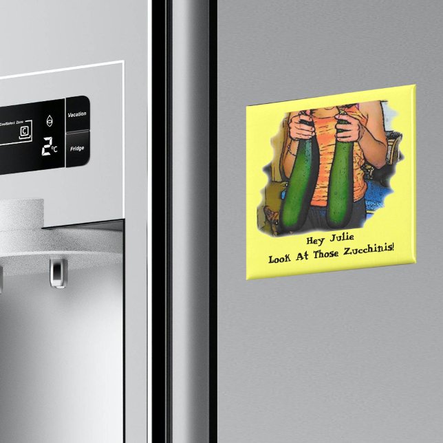 Ihr Name schaut euch die Zucchinis-Nationalfeierta Magnet (Von Creator hochgeladen)