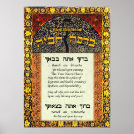 Ihr Name Segen für die Zuhause Poster