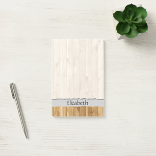 Ihr Name - Stallwand aus alten Holzplanken Post-it Klebezettel