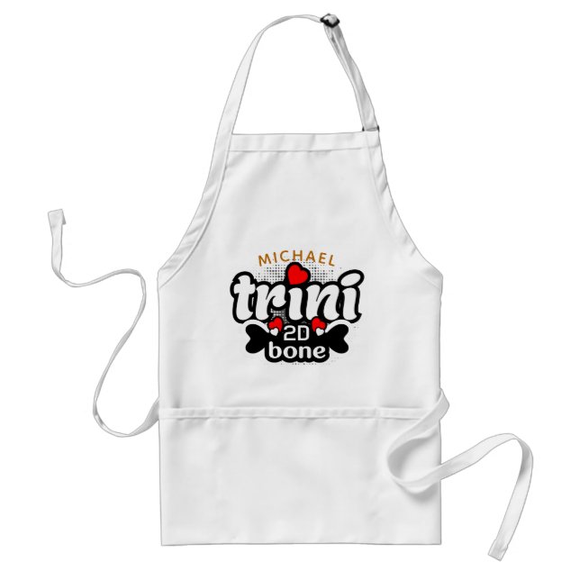 (Ihr Name) Trini 2D Knochen Schürze (Vorne)