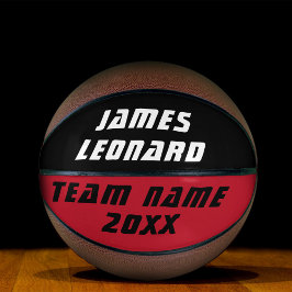 Ihr Name und Teamfarben Personalisiert Basketball