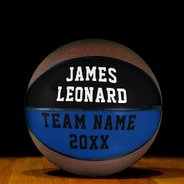 Ihr Name und Teamfarben Personalisiert Basketball