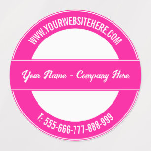 Ihr Name Website Telefon Farben Werbung Labels Etiketten