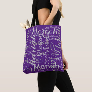 Ihr Name wiederholt Muster stylische königliche li Tasche