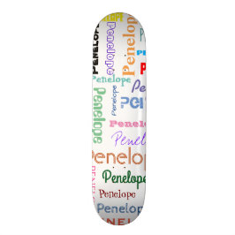 Ihr Name Word Cloud Fun Schriftart Typografie Skateboard