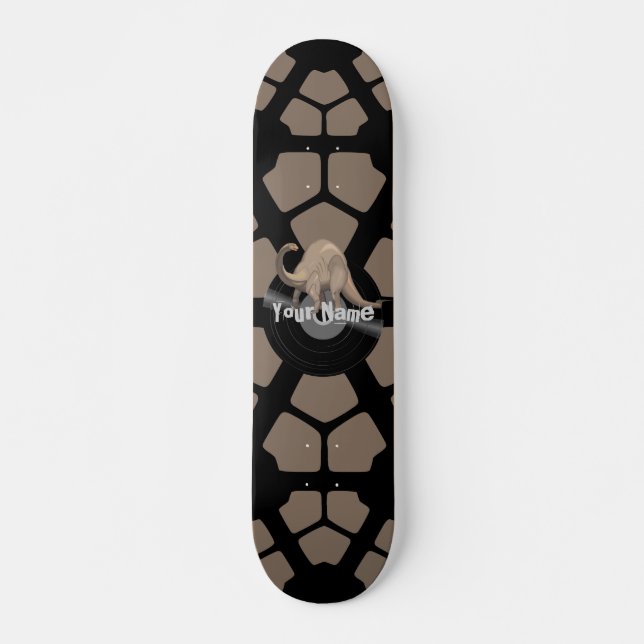 Ihr Namensdinosaurier-Skateboard Skateboard (Vorne)