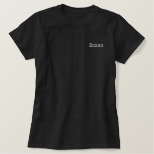 Ihr Namensmonogramm personalisiert Besticktes T-Shirt
