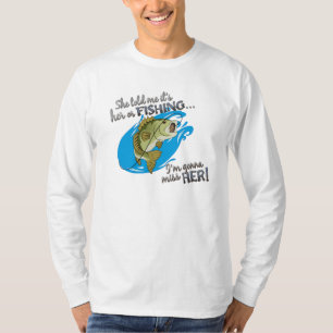 Ihr oder Fischen… gehend zu Fräulein Her T-shir T-Shirt