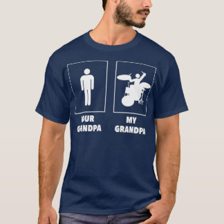 Ihr Opa Mein Opa Drummer Rock'n'Roll Band T-Shirt
