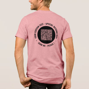 Ihr personalisierter QR-Code und benutzerdefiniert Tri-Blend Shirt