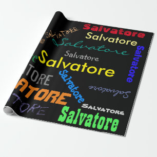 Ihr personalisiertes Namensverpackungs-Papier Geschenkpapier