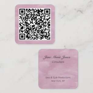 Ihr persönlicher QR-Code, verknüpft mit Ihrer URL Quadratische Visitenkarte
