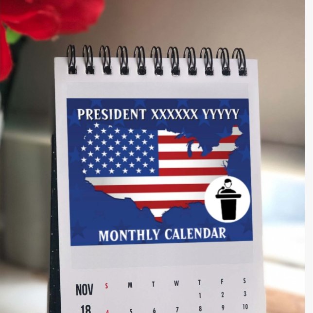 Ihr Präsident mit Foto 2025 Monat Kalender (Von Creator hochgeladen)